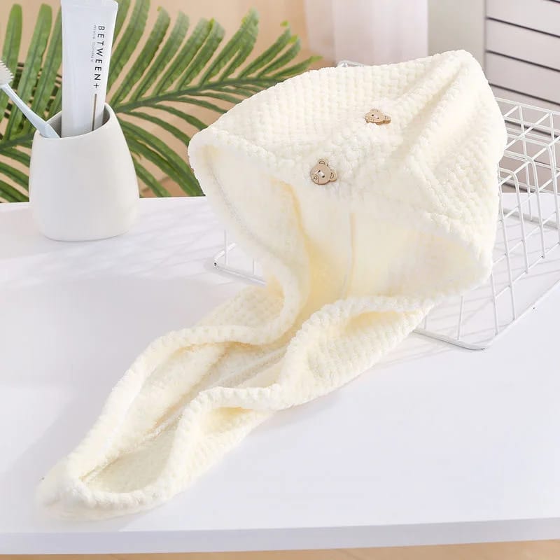 Gorro Secado Rápido Toalla Anti-Frizz Turbante Absorbente